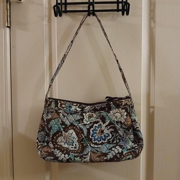 Vera Bradley hobo shoulder bag in the retired Java Blue floral pattern - Picture 3 of 6